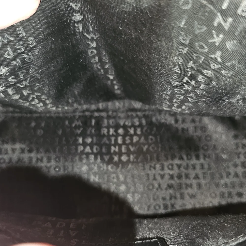 Kate Spade EUC Laurel Way Glitter Mini Riley Crossbody - Black